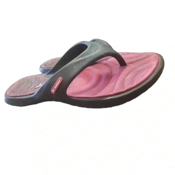 Rider Pink & Black Thong Sandal Size 36/6 - Picture 6 of 10